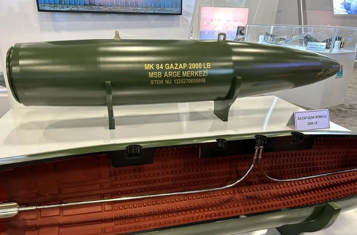 Турция продемонстрировала мощные авиабомбы с максимальным разрушением: термобарическая GAZAP и бетонобойная NEB-2 Ghost