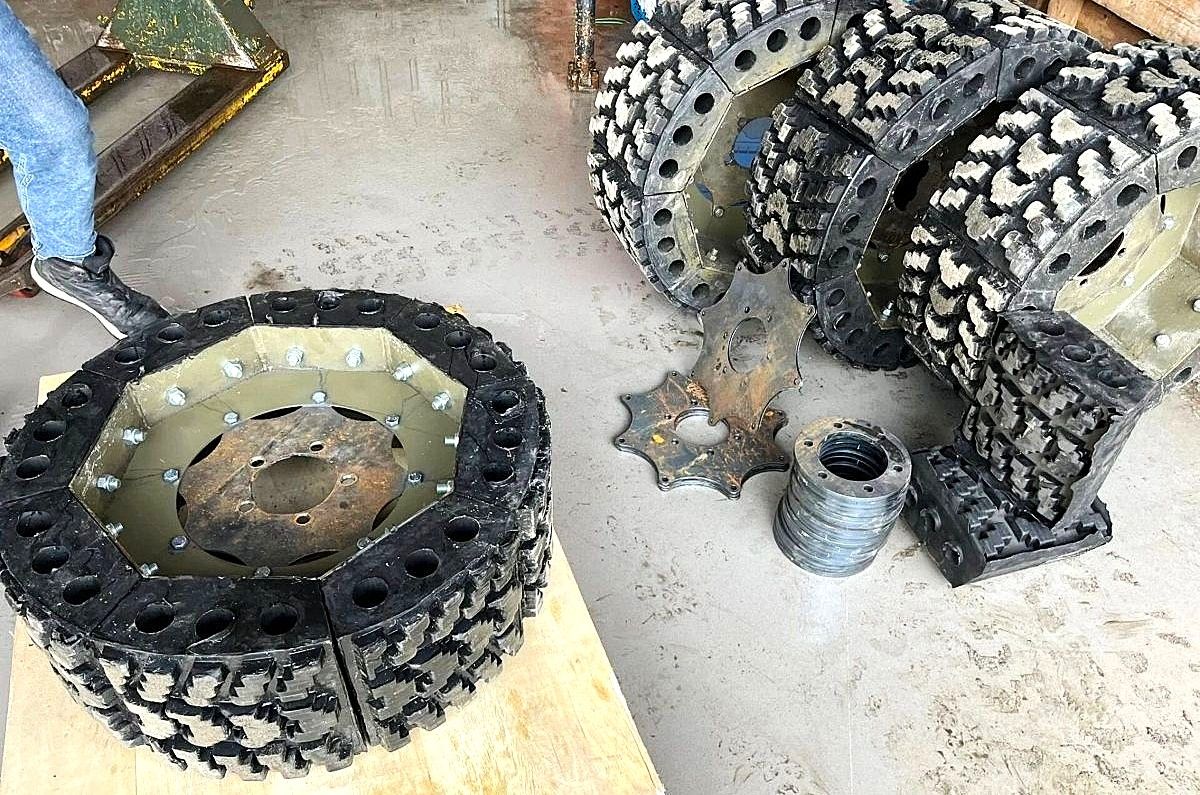 Украинский стартап запустил производство непробиваемых модульных колес для наземных дронов и военной техники