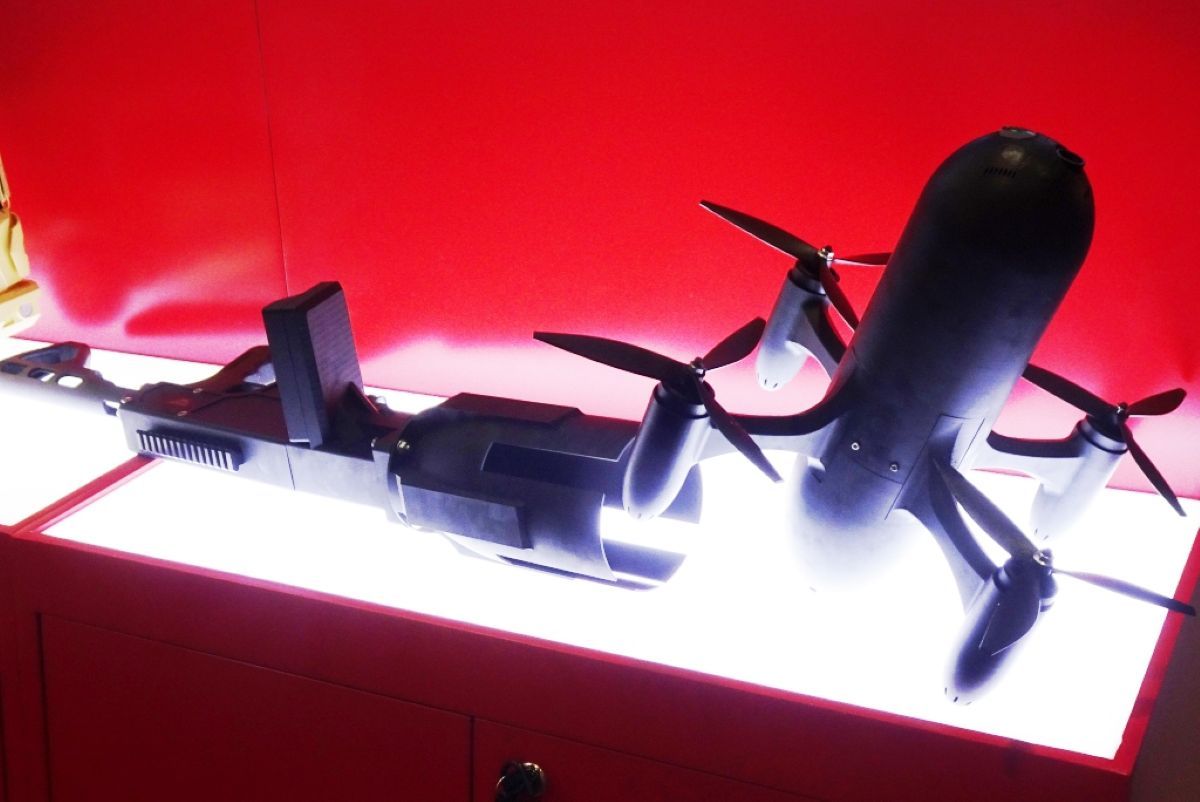 Белорусы показали FPV-ружьё, собственной разработки, для перехвата дронов на малых высотах