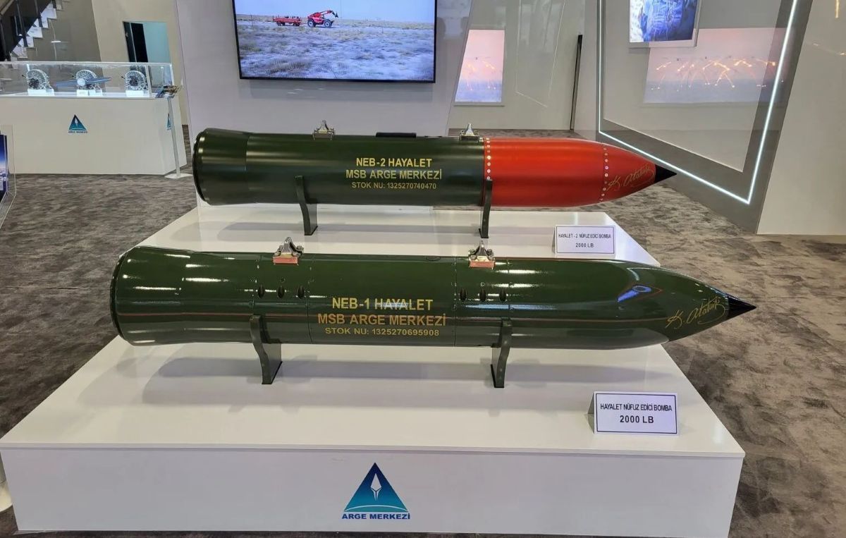 Турция продемонстрировала мощные авиабомбы с максимальным разрушением: термобарическая GAZAP и бетонобойная NEB-2 Ghost