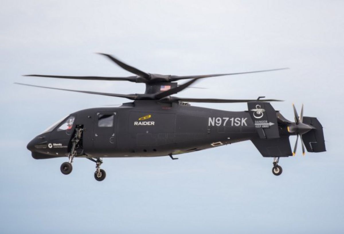 Sikorsky S-97 Raider: революция в скорости и маневренности разведывательно-ударных вертолётов, крейсерской скорости более 407 км/ч